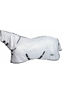 Saxon Mesh Combo Neck Fly Rug 10029420 - White / Navy